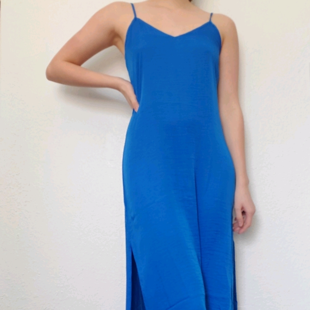 Aerie blue summer slip dress